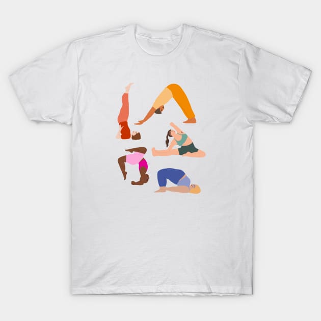 Rainbow Yogis T-Shirt by Harmony Willow Studio